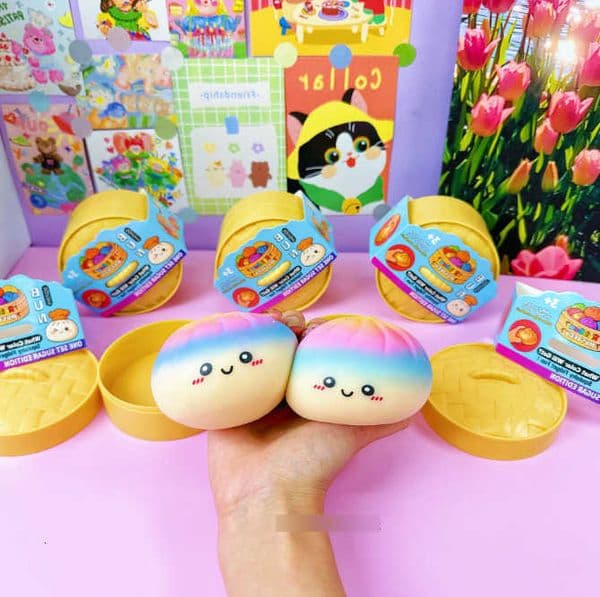 New The Needoh Giant Squishys Colorful Stress Fidget Simulation Dumpling Pressure Ball Slow Rebound Soft Pinch Toys Decompression toys 123 Y260515 Y260601