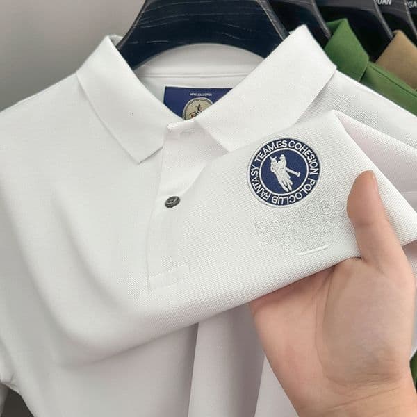 Summer New Men's Polo Shirt Polo Summer Fashion Designer T-shirt Men's Polo Shirt Casual Daily Hoodie Middle-aged Men's Short Sleeve T-shirt