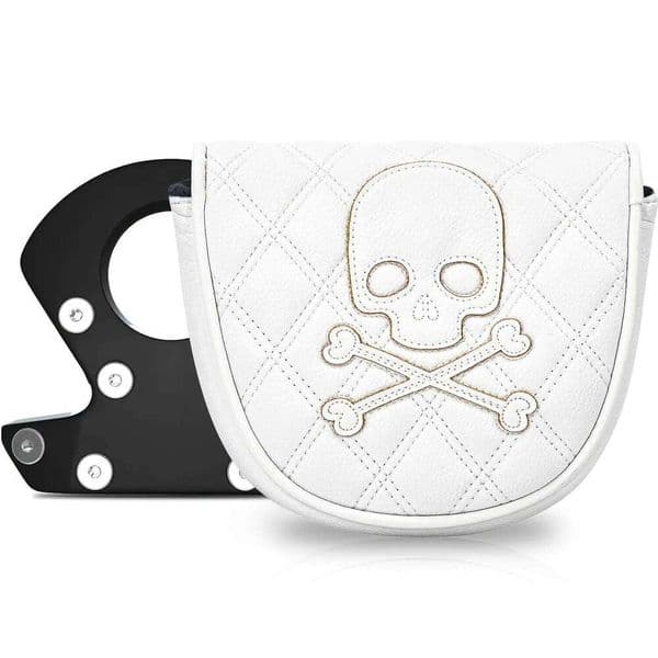 1pc Skull Style Golf Half Circle Putter Cover, Club Head Cover - PU 26L0601