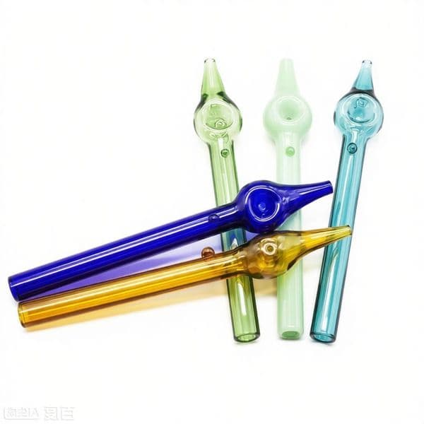 Travel 5.5inch Colorful Thick Heady Glass tobacco hand Pipe Portable Urban Glass dry herb Pipes For Smoking