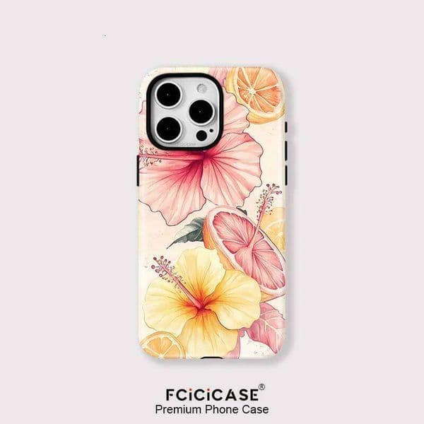 Painting Flower Pattern Phone Case iPhone 15 14 Plus 13 12 16 Pro Max 11 Magnetic For Magsafe Wireless Charge TPU Cover W260601