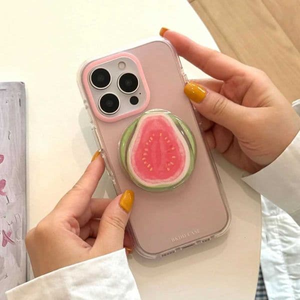 Cartoon Korean Cute fruit Magnetic Holder Grip Tok Griptok Phone Stand Holder port for IPhone 15 for Pad Smart TokJ260601