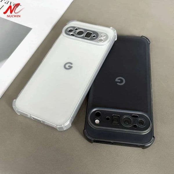 For Luxury Mat Transparent Airbag Soft Silicone Case for Google Pixel 9A 10A 9 10 Pro XL Shockproof Cover