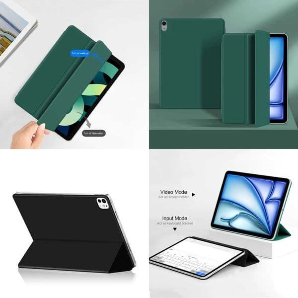 Smart Folio For iPad Pro 11 1st 2nd 3rd 4th Case Air 11 13 inch M3 M2 Case For iPad 10th Air 6 5 4 109 Mini 7 6 Magnetic Cover X260529