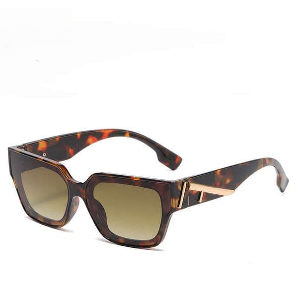 New F Brand Trendy Square Unisex European and American Fashion Personality Trend Versatile Internet Celebrity Street Style Sunglasses for Women