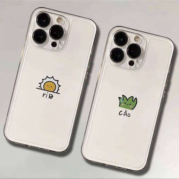 Sun Grass Simple Cartoon Phone Case For iPhone 17 Air 16 15 14 11 Pro Max 13 Mini 12 XSMax XS XR X Soft Back Cover