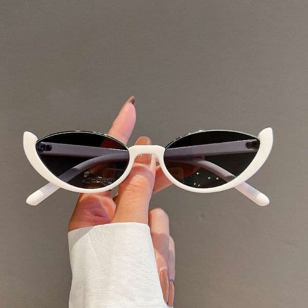 New Cross-Border Half-Frame Cat Eye Personality European and American Women's Sunglasses Fashion Street Style Trendy Retro Glasses Frame
