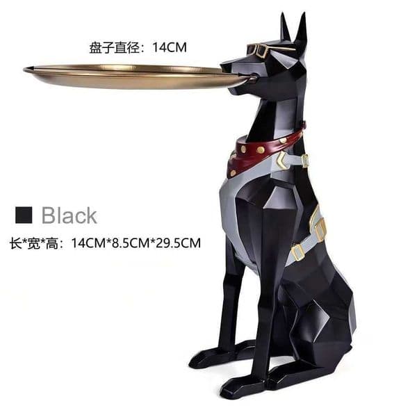 manfei creative standing gentleman dog ornament light luxury living room decoration sofa TV cabinet home tray newL260529