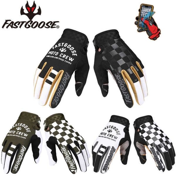 2023 Long FASTGOOSE Finger Touchscreen Spring Summer Autumn Riding Off-road Racing Gloves Motorcycle Gloves L260601