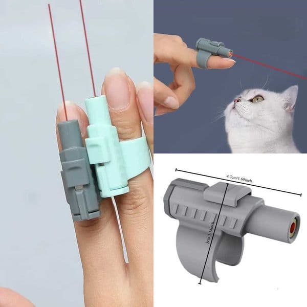 Portable Mini Laser Cat Toy - Finger Sleeve Design for Interactive Play and Endless Fun Infrared Cat Teasing Pen Pet Toy X260529