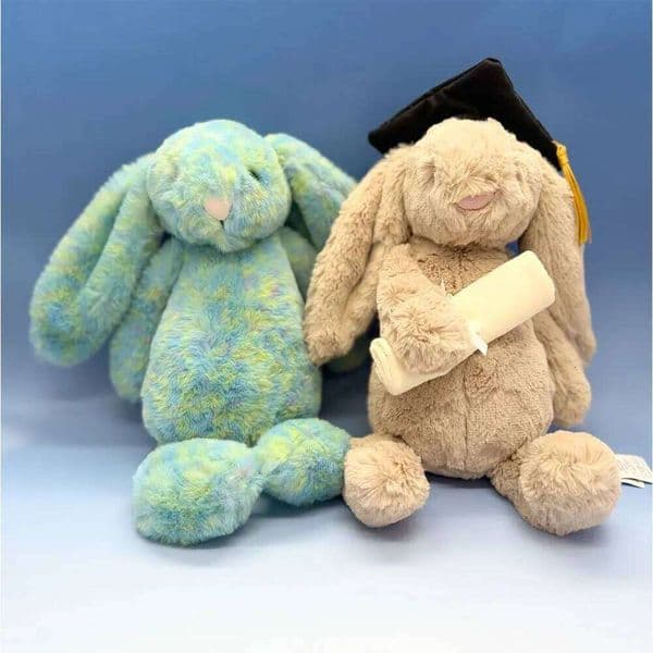 New JC Doctor Leopard-Print Plush Toys Cartoon Rabbit Dolls, Ideal Birthday Gifts and Home Decor Accents 26L0601