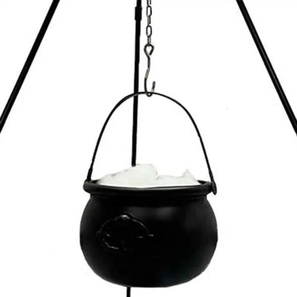 2026 Witch Large perfume Witches Cauldron On Tripod With Lights Outdoor Spooky Candy Bucket For Halloween Party Decoration Free Shipping 11