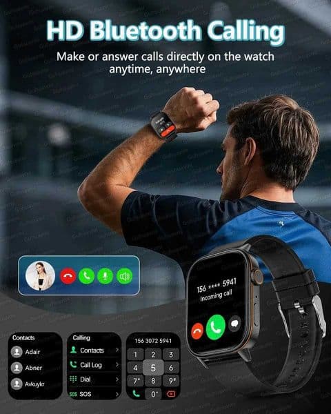 New For Android iOS Outdoor GPS SmartWatch Men 201 HD AMOLED Cpass 420mAh 178Sport Mode Waterproof Bracelet Smartwatch 2026J260601