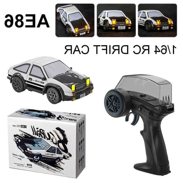 1/64 RC Drift Car AE86 Mini Desktop Cars 24G Remote Control 4WD Off-road Drifting Racing Vehicle Electric Toys for children L260601