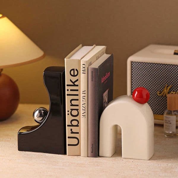 Behanmei High-End Niche Art Bookend Ornament Light Luxury High-End Living Room Wine Cabinet TV Cabinet Bookend DecorationL260529