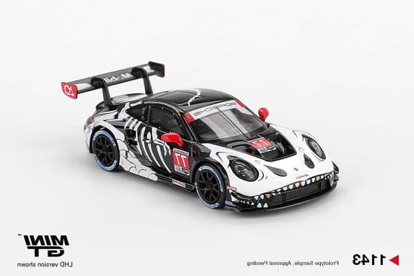 MINIGT 1/64 Porsche 911 GT3 R 77 AO Racing 2025 IMSA Petit Le Mans MGT01143-CH Cars Alloy Diecast Metal Model Kids Toys Boys L260601