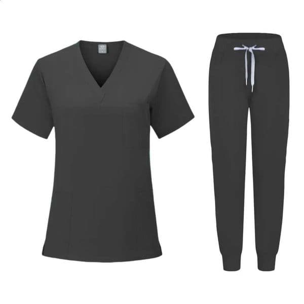 Anti Wrinkle Washable Soft Fabric Nurse Scrubs Hospital Uniform Scrubs Women Jogger Scrubs Sets Pair 240722 73D