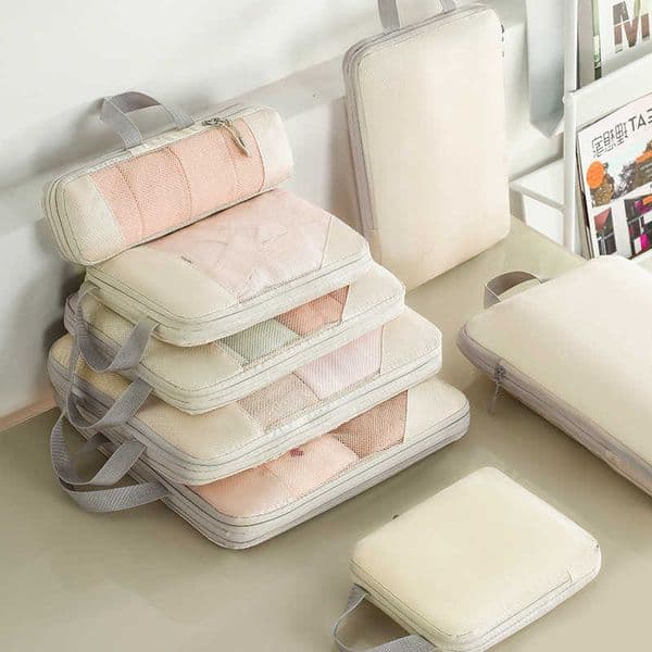 Suitcases Compression for Packing Cubes Travel Accessories Expandable Packing Organizers Lightweight Travel Organizer CubesR260601