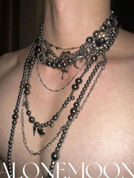 Original Heavy Industry Steel Body Chain Jeans Body Clothing Accessories Necklace Same Style for Men and Women 260528