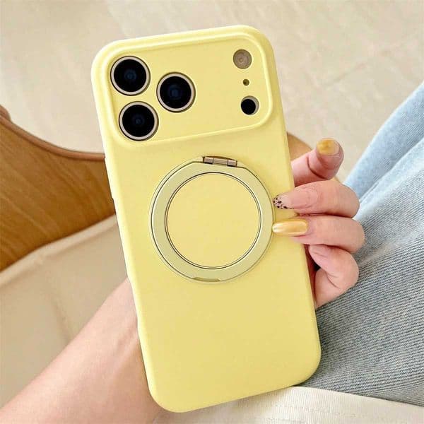 Rotate Bracket 360 for Magnetic Phone Case for IPhone 17 Air 16 15 14 Pro Max Stand Silicone Soft Protective Cover Z260601