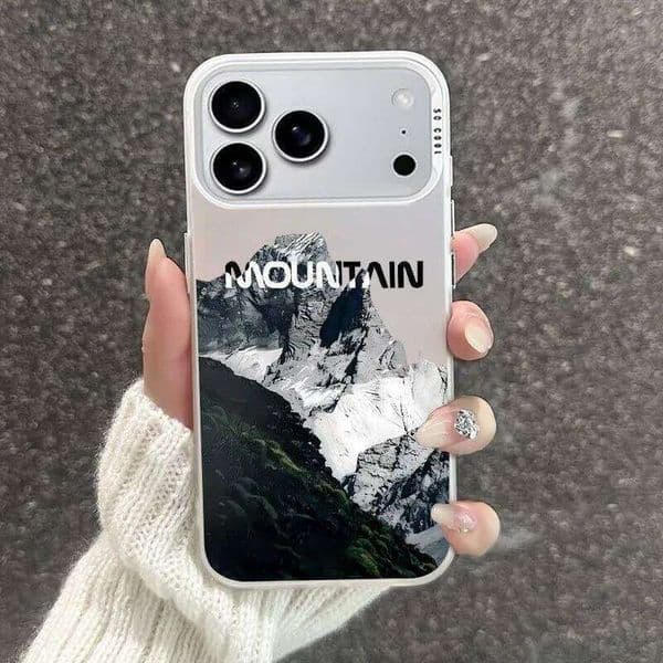 Mountain Peak Scenery Image Phone Case For iPhone 17 Air 16 15 14 11 13 12 Pro Max Mini XSMax XS XR X Y2K Hard Cover