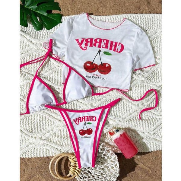 Sexy 3Pcs Bikinis Set 2026 Female Swimsuit Women Three-Piece Swimwear Beach Swim Wear Bathing Suits Brazilian Bikini Pool BatherR260601