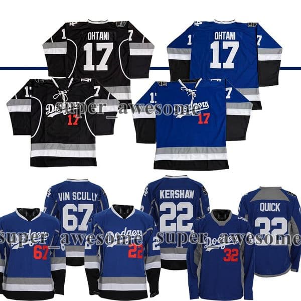 LA Warmup Dodgers Hockey Jersey Shohei Ohtani Yoshinobu Yamamoto Freddie Freeman Mookie Betts Enrique Hernandez Andy Pages Will Smith Rojas Fernando Valenzuela