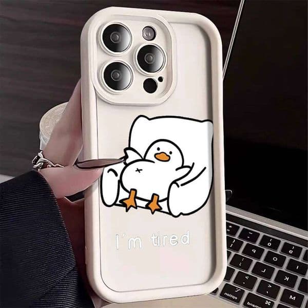 Cute Cartoon Corgi Duck Design Case For Samsung Galaxy S25 S24 S23 Ultra S22 S21 Plus FE A56 A55 A54 A53 A36 A34 A33 A26 Cover