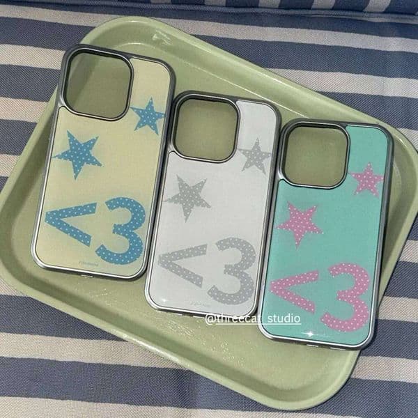 Korean Ins Sweet Cool Wave Dot Symbol Star Y2K Phone Case For iPhone 17A 13 12 11 Pro Max 16 15 14 Plus Anti Drop Cover 26Y0601