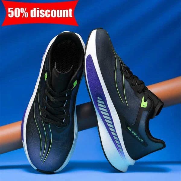 New Unisex Sports Shoes Professional Outdoor Running Training Shoes Soft Soles Shock-absorbing Wear-resistant Racing Shoes Man C260601