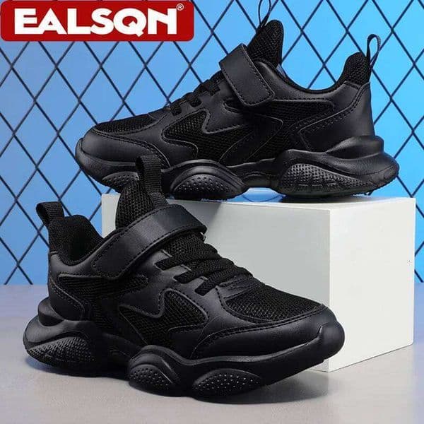Children Kids Casual Sneakers Black Breathable Mesh Sports Shoes for Boy Girls School Running Tennis Size 28-39 W260601