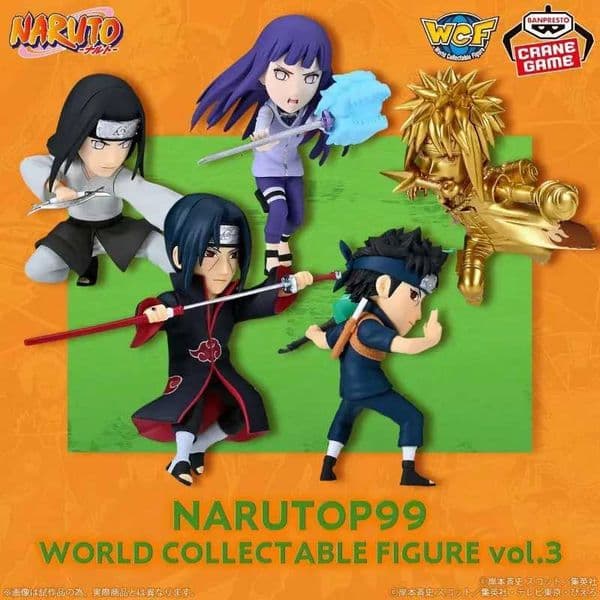 Bandai Original Banpresto NARUTO WCF NARUTOP99 VOL3 03 Uchiha Itachi Shisui Hyga Neji Anime Figure Toys Model Doll Kid Toy Gift L260601XK5N
