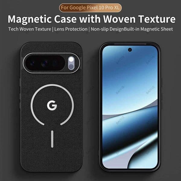 Luxury Technology Woven Magnetic Phone Case Google Pixel 10 9 8 7 Pro XL 10A 9A 8A For MagSafe Charging Shockproof Cover