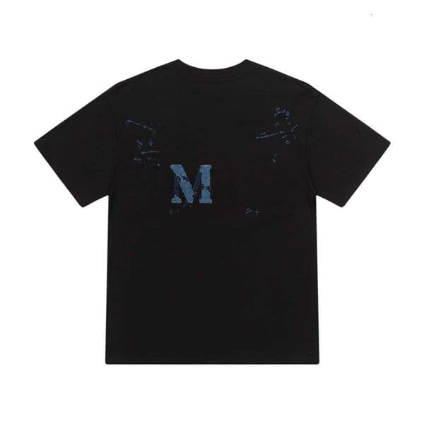 Amiritshrit Shirt Men Designer Shirt Vintage Distressed T Shirt Summer Casual Washed Cotton Short Sleeve Fashion Hip Hop Amira Streetwear Loose Fit Casual Tee 7F8