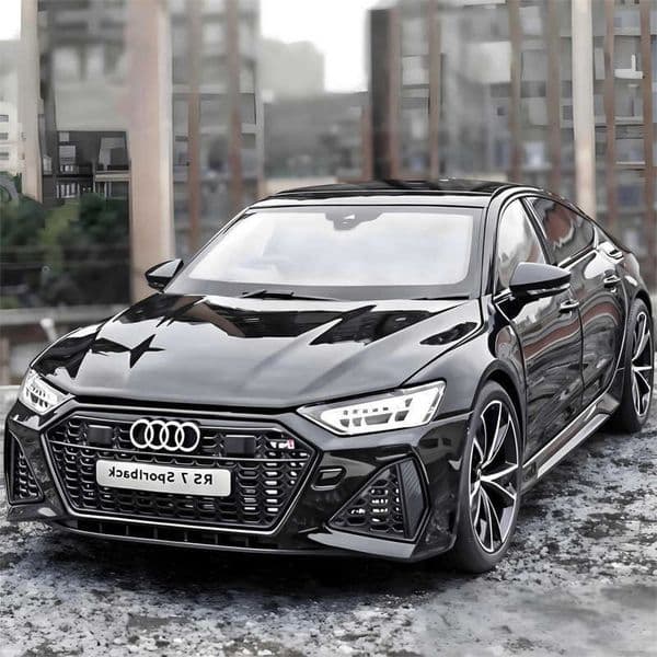 118 AUDI RS7 Sportback Coupe Remote Control Alloy Diecast Metal Model Car Sound Light Show Series Display Decoration Collection L260601