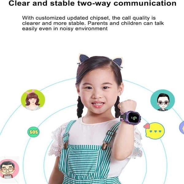 2026 New 2G Kids Smart Watch Sim Card Call HD Camera GPS Location SOS IP68 Waterproof LED Flashlight Smart Watch Boys Girls GiftJ260601