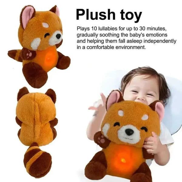 2026 New Plush Toy Red Panda Stuffed Animal 2026 New For Anxiety Adults With Music Lights Rhythmic Breathing In Four Modes Toys 11