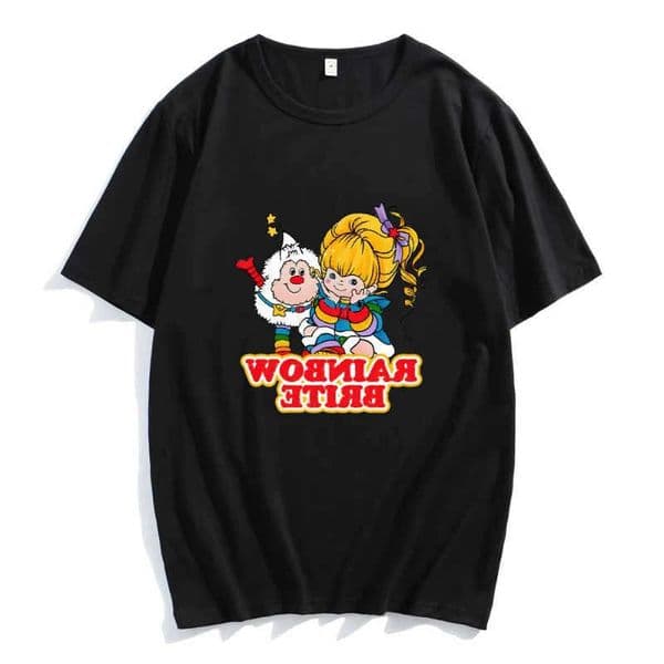 T-shirts Cartoon Print Cute Vintage Tee-shirt For Spring/Summer Pure Cotton Round Neck Women Tshirt Camisetas Tops D260601