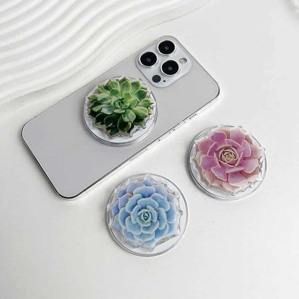 Succent Acrylic Cute Phone Holder Socket Talk Grip For IPhone Safe Ring Finger Eing StandJ260601