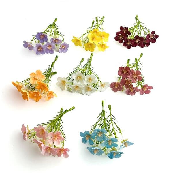Silk Artificial Babys Breath Flower Bunches - Perfect for DIY Decor & Craft Projects