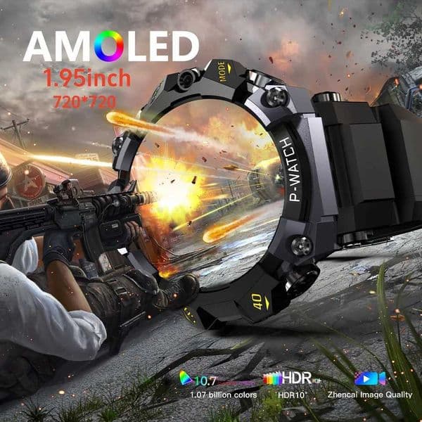 4G 5G LTE Fl Netc Smartwatch Android system 195 inch 720720 Amoled Sn 800W Dual Camera Fashion Smart Watch GPS WIFIJ260601