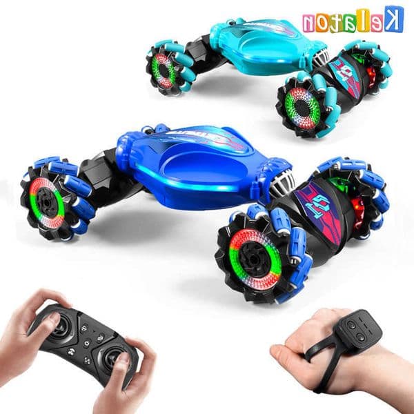 Gesture-sensing Stunt Remote Control Car Lights And Music One-click Transformation Toy Car Childrens Christmas Gifts L260601