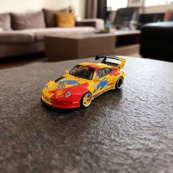 1:64 Diecast Sports Car Model RWB 993 Limited Edition High-Detail White Mini Vehicle Collectible Display Gift Toy 26Y0601