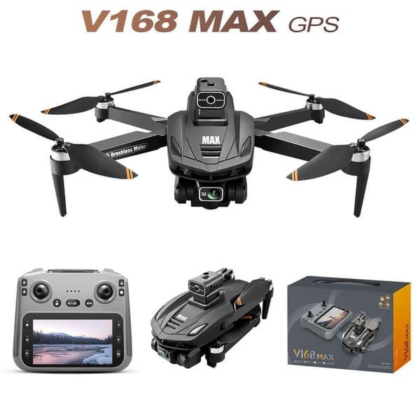V168max Drone GPS Return With Screen Aerial Photography Aircraft Foldable Remote Control Plane Export Toy