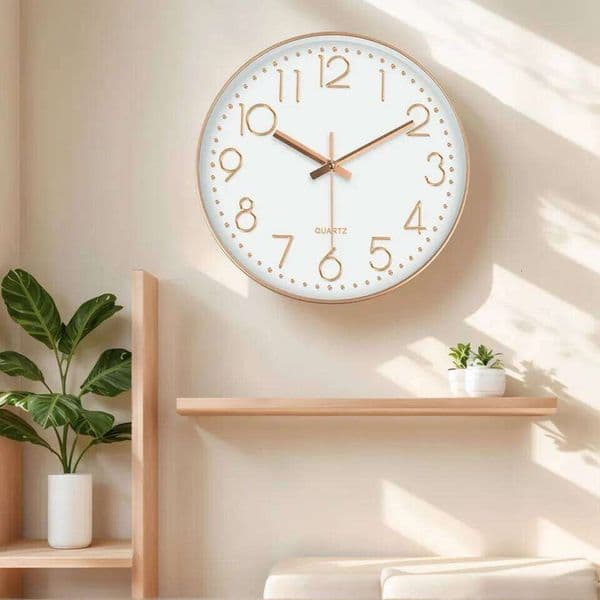 Minimalist Quartz Wall Cubic Digital Modern Style Silent Non Ticking Living Room Bedroom Office Clock 8/10/12 Inch 26Y0601