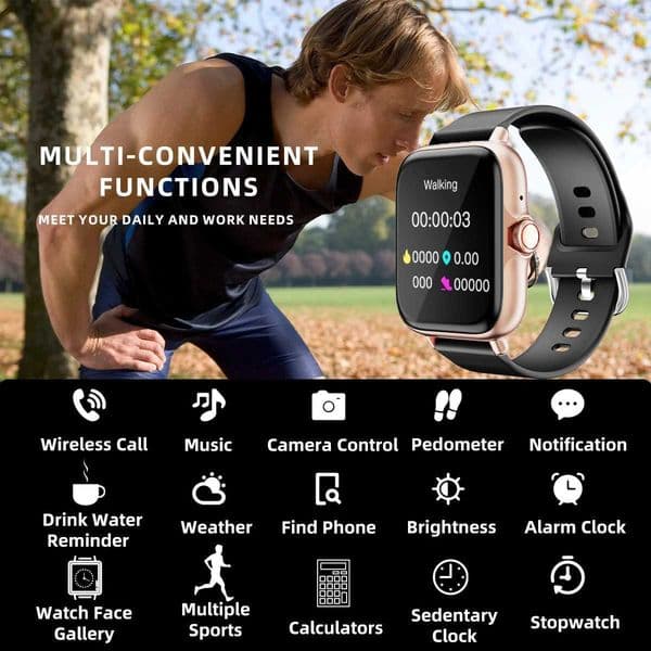 183 Smart Watch with Message Answer Call Sleep Monitoring Sports Pedeter Information rts For iPhone AndroidJ260601