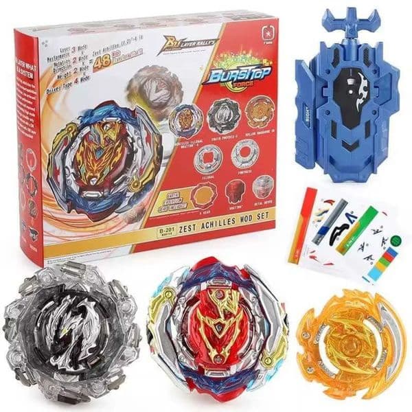 2026 New Bey Burst DB B-201 Zest Achilles Customized Set Blade Toy Gyro Spinning Top Metal Battle With Launcher For Kids Children Boys Toys 11