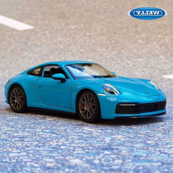 Welly 124 Porsche 911 Carrera 4S Alloy Sports Car Model Diecasts Toy Metal Vehicles Car Model Simulation Collection Kids Gift L260601
