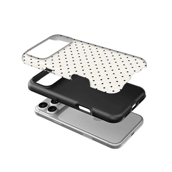 Polka Dot Cream Phone Case for Magnetic Phone Case for IPhone 17 16 15 14 Pro Max Plus Single Double-layer Tough Case Z260601