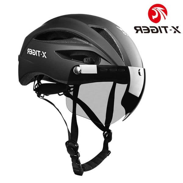 Hel X-TIGER Cycling Lightweight One-piece Hel Breathable With Magnetic Goggles Head Safety Hel MTB Road Bike Hel S260601